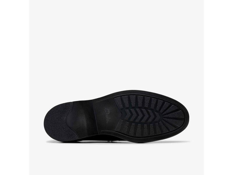 Clarks - Aldwin Step Black Leather - Schwarz 