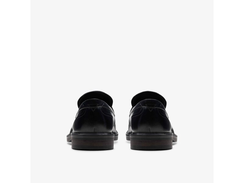 Clarks - Aldwin Step Black Leather - Schwarz 