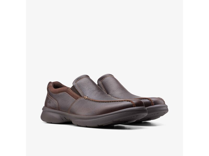 Clarks - Bradley Step Brown Tumb - Braun 