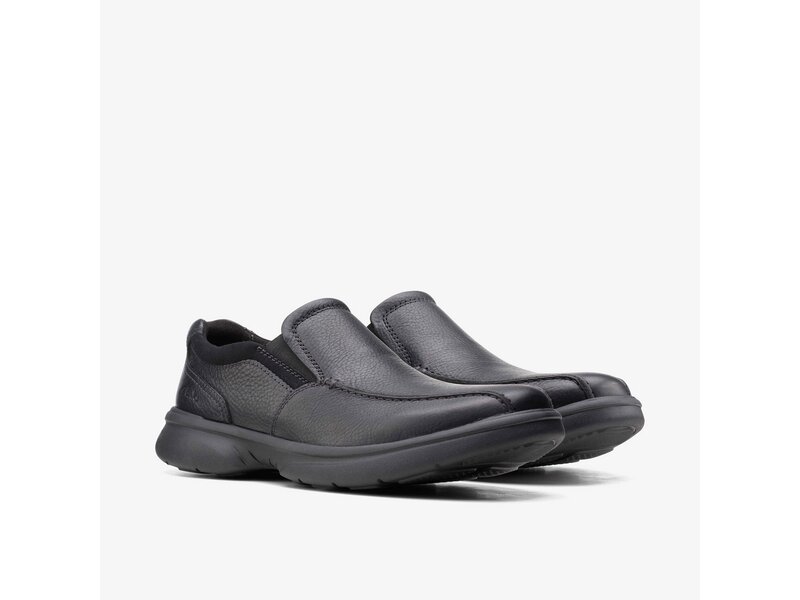 Clarks - Bradley Step Blk Tumbled Lea - Schwarz 