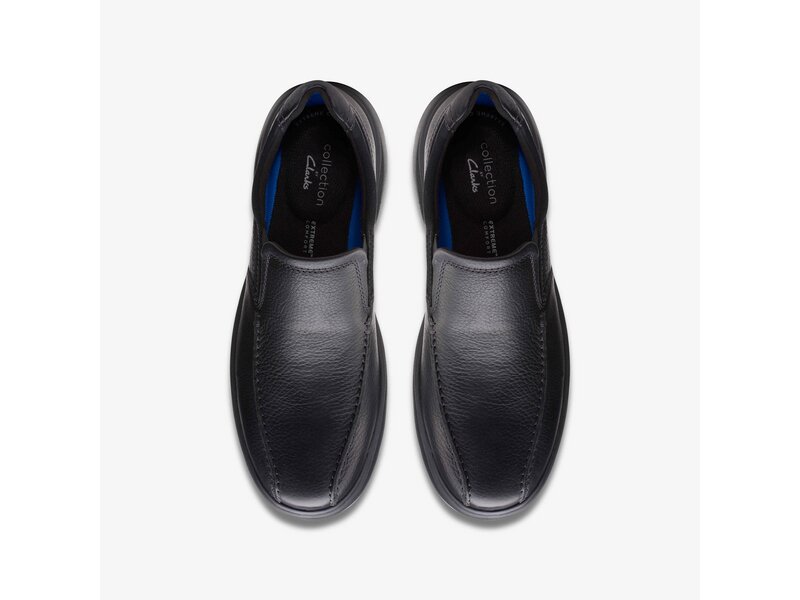 Clarks - Bradley Step Blk Tumbled Lea - Schwarz 