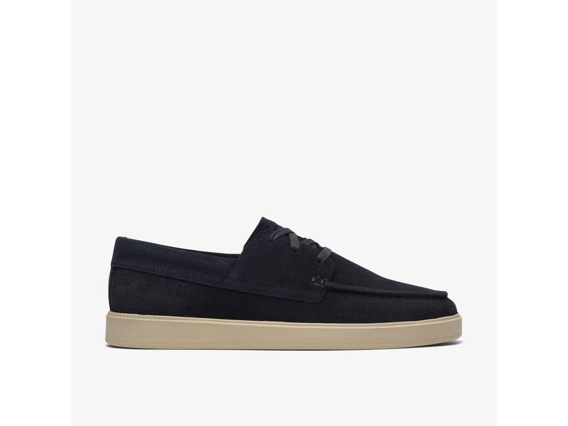 Clarks - Lockford Boat Navy Suede - Blau 