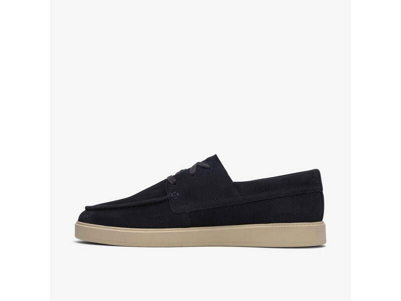 Clarks - Lockford Boat Navy Suede - Blau 
