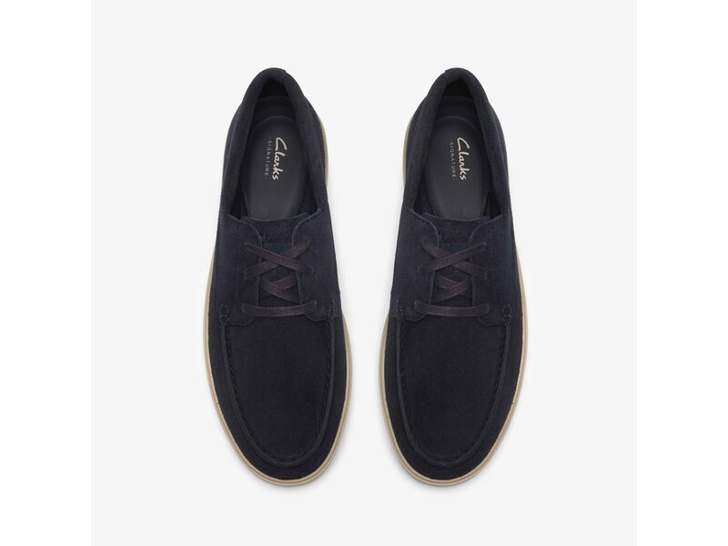 Clarks - Lockford Boat Navy Suede - Blau 