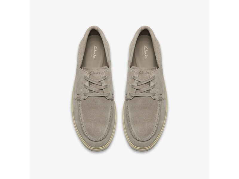 Clarks - Lockford Boat Grey Suede - Grau 