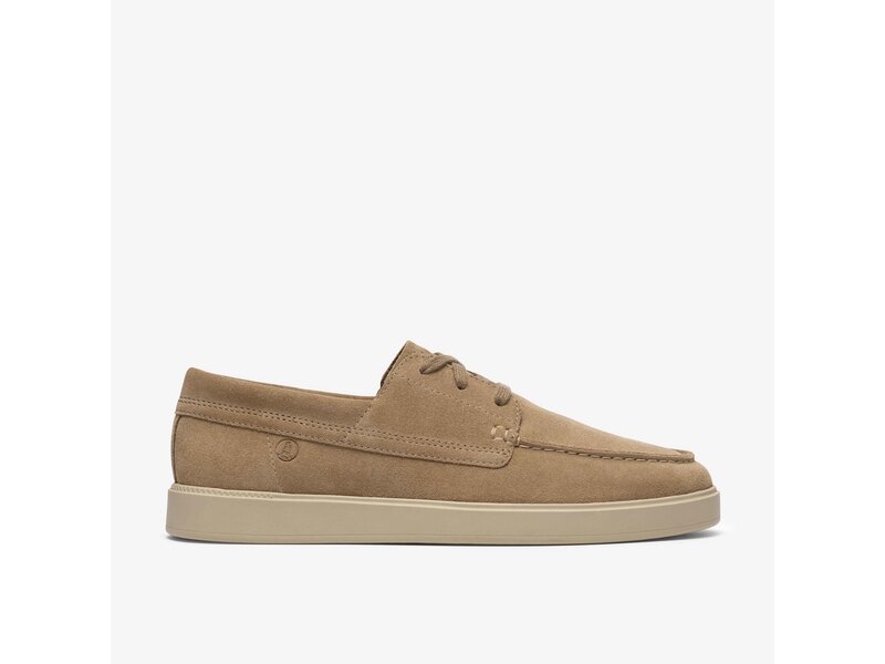 Clarks - Lockford Boat Dark Sand Suede - Beige 