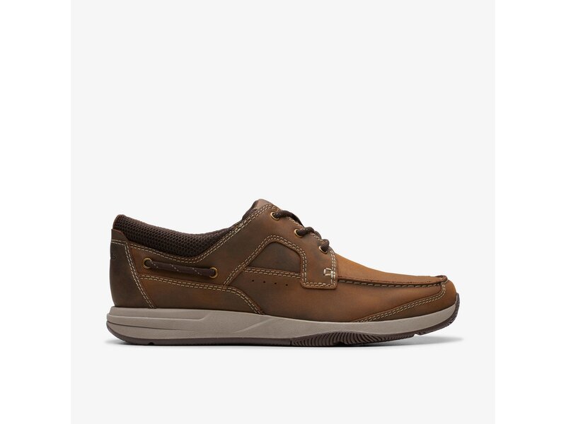 Clarks - Sailview Lace Beeswax Leather - Braun 