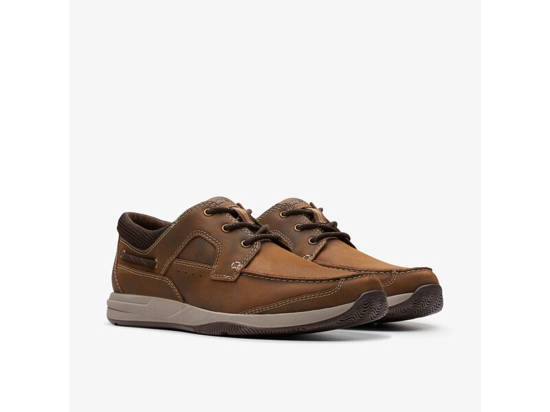 Clarks - Sailview Lace Beeswax Leather - Braun 