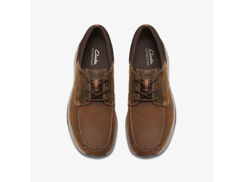 Clarks - Sailview Lace Beeswax Leather - Braun 