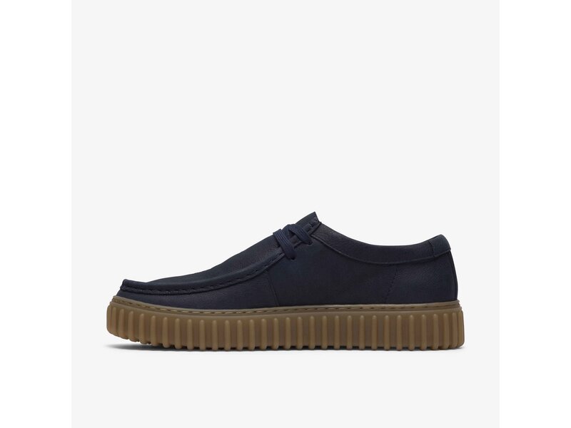 Clarks - Torhill Lo Navy Leather - Blau 