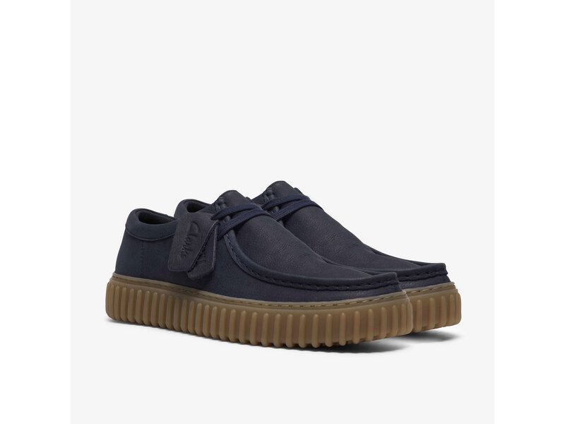 Clarks - Torhill Lo Navy Leather - Blau 