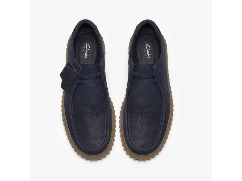 Clarks - Torhill Lo Navy Leather - Blau 