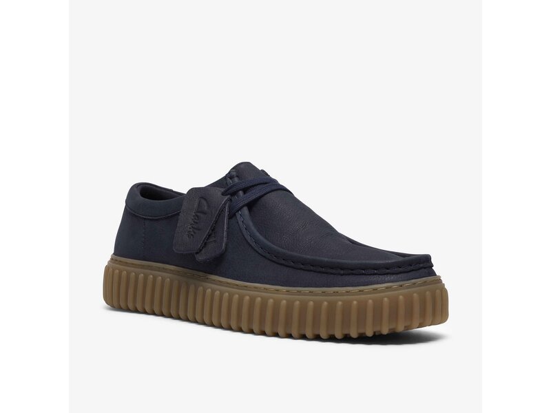 Clarks - Torhill Lo Navy Leather - Blau 