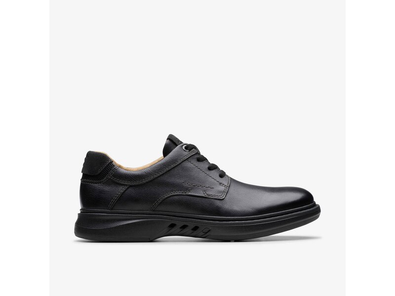 Clarks - Un Briley Pace Black Leather - Schwarz 