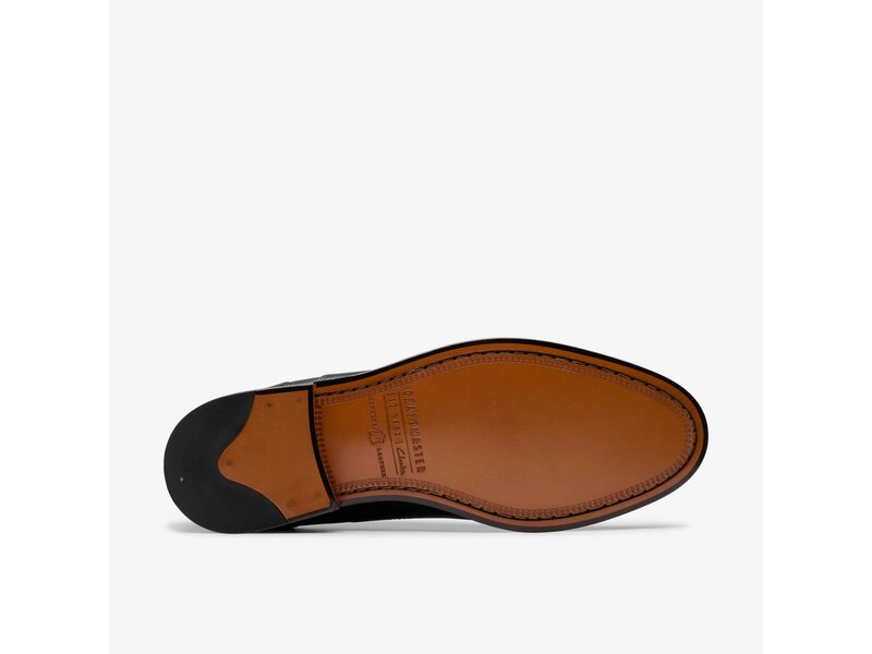 Clarks - CraftJames Cap Black Leather - Schwarz 