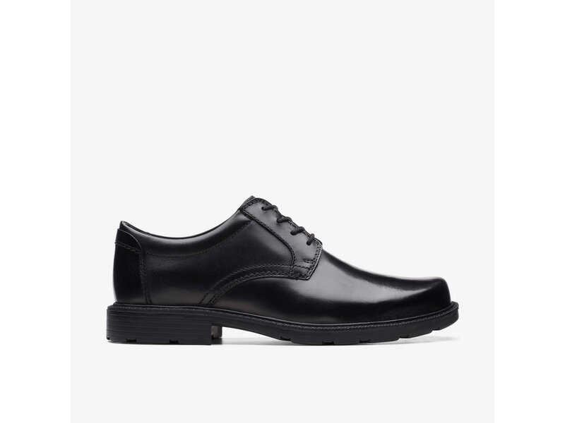 Clarks - Kerton Lace Black Leather - Schwarz 