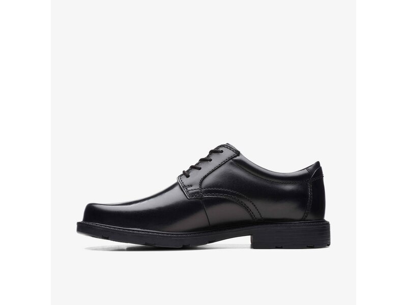 Clarks - Kerton Lace Black Leather - Schwarz 