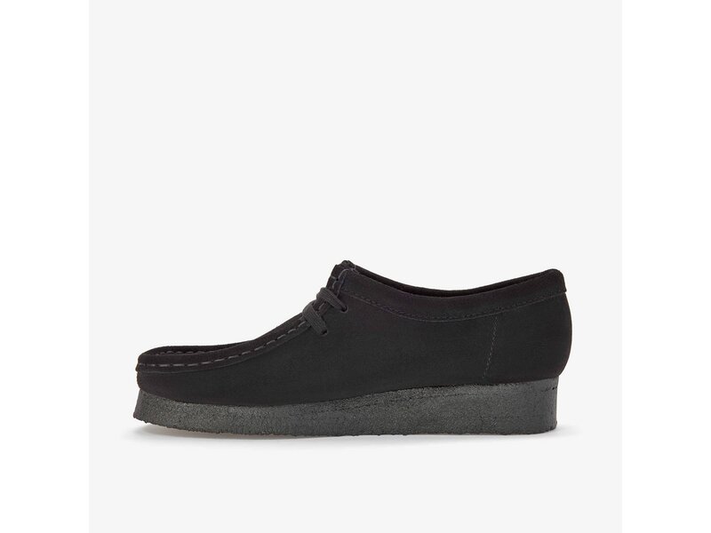 Clarks - Wallabee. Black Sde - Schwarz 
