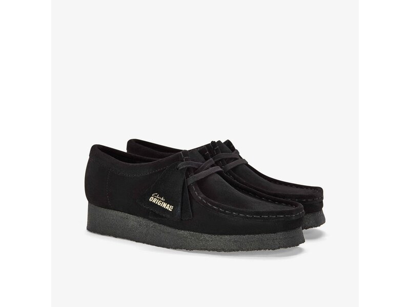 Clarks - Wallabee. Black Sde - Schwarz 