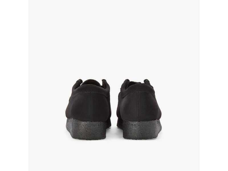 Clarks - Wallabee. Black Sde - Schwarz 