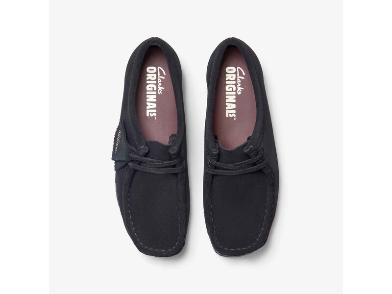 Clarks - Wallabee. Black Sde - Schwarz 