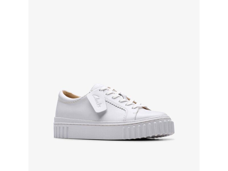 Clarks - Mayhill Walk White Leather - Wei&szlig; 