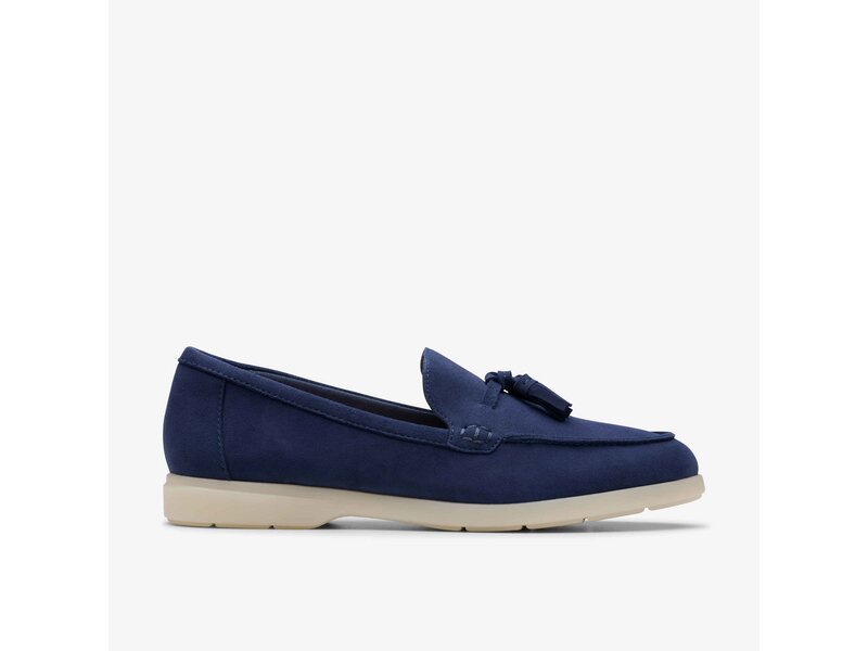 Clarks - Narini Edge Navy Suede - Blau 