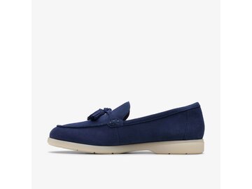 Clarks - Narini Edge Navy Suede - Blau