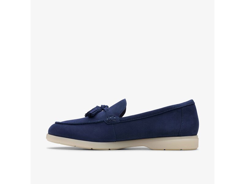 Clarks - Narini Edge Navy Suede - Blau 