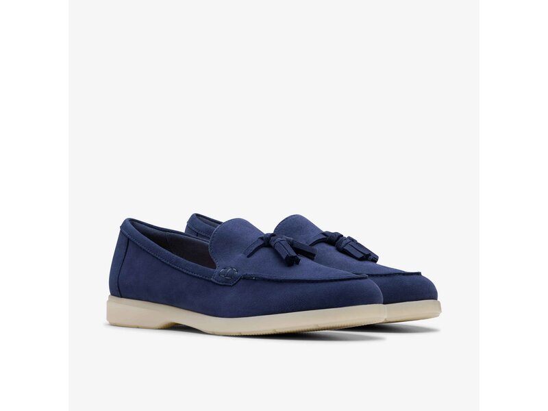 Clarks - Narini Edge Navy Suede - Blau 