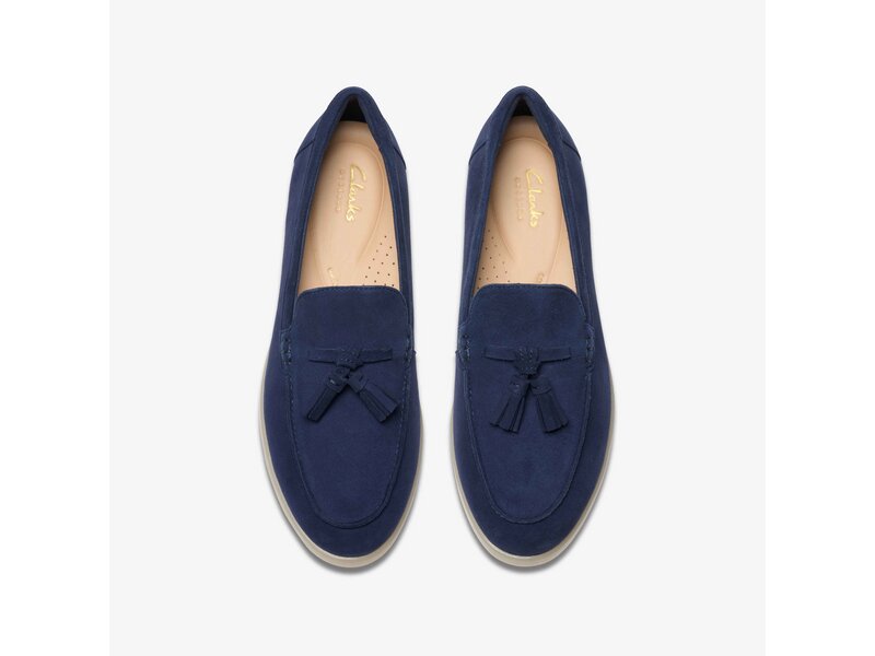 Clarks - Narini Edge Navy Suede - Blau 