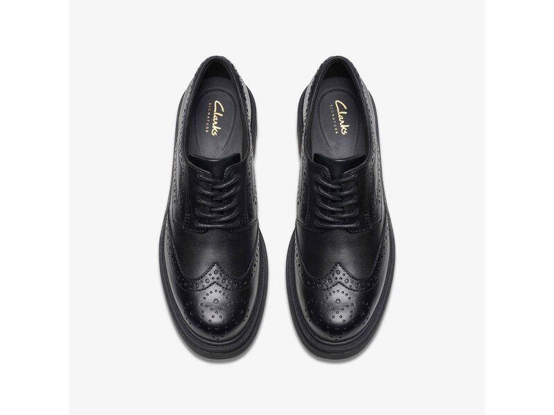 Clarks - Orinoco3 Derby Black Leather - Schwarz 
