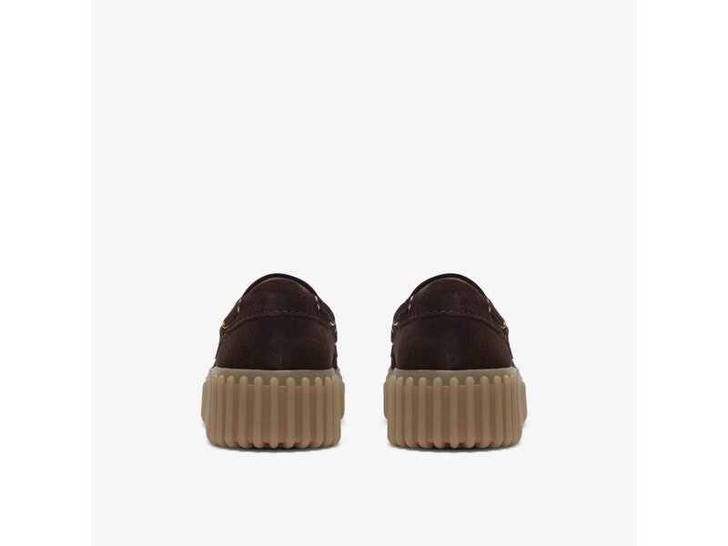Clarks - Torhill Boat Dark Brown Suede - Braun 