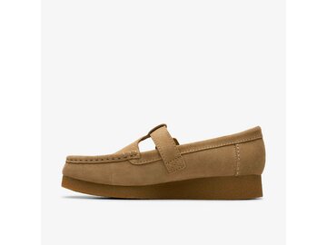 Clarks - WallabeeEVOBar Dark Sand Suede - Beige
