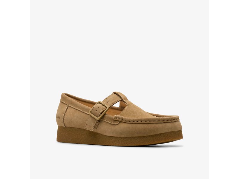 Clarks - WallabeeEVOBar Dark Sand Suede - Beige 