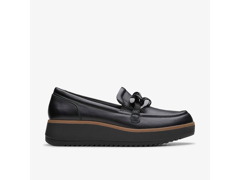 Clarks - Zylah May Black Leather - Schwarz 
