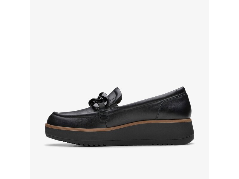 Clarks - Zylah May Black Leather - Schwarz 