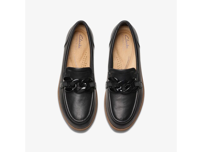 Clarks - Zylah May Black Leather - Schwarz 