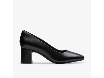 Clarks - Fernie Court Black Leather - Schwarz