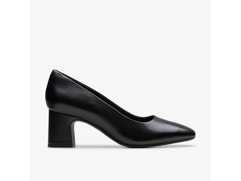 Clarks - Fernie Court Black Leather - Schwarz 