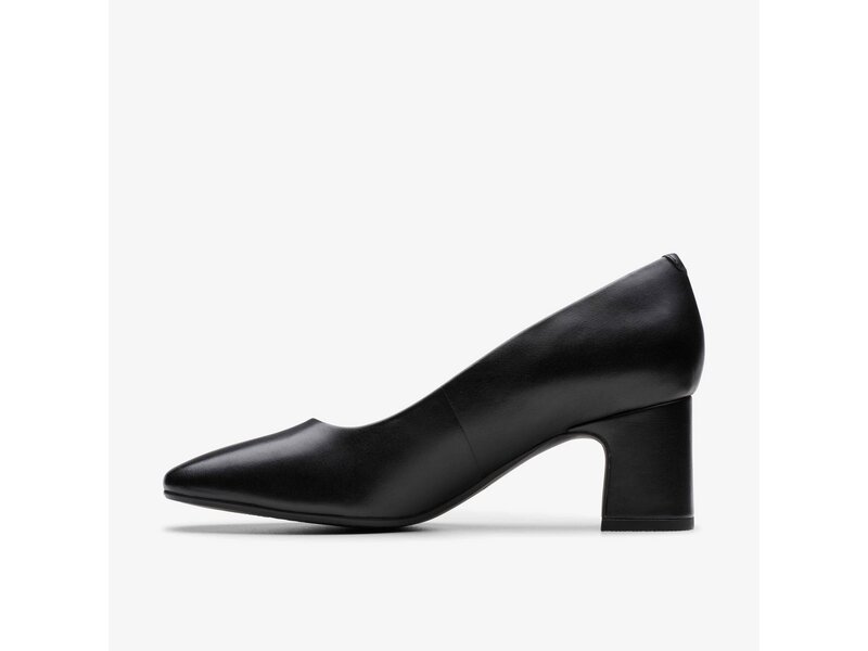 Clarks - Fernie Court Black Leather - Schwarz 