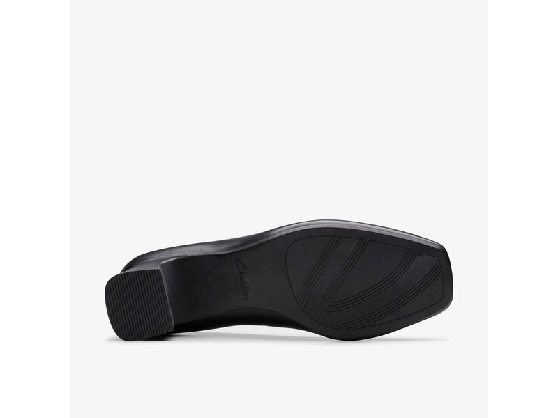 Clarks - Fernie Court Black Leather - Schwarz 