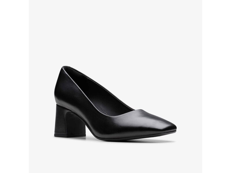 Clarks - Fernie Court Black Leather - Schwarz 