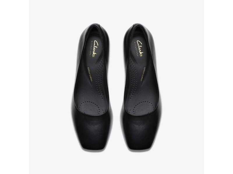 Clarks - Fernie Court Black Leather - Schwarz 
