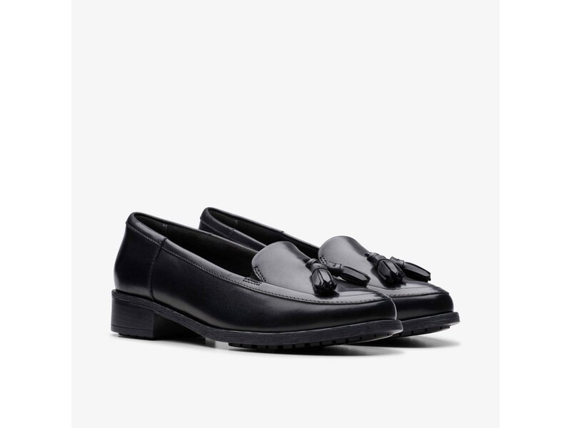Clarks - Havisham Edge Black Leather - Schwarz 