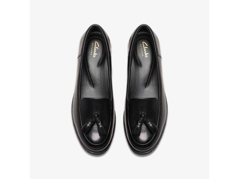 Clarks - Havisham Edge Black Leather - Schwarz 