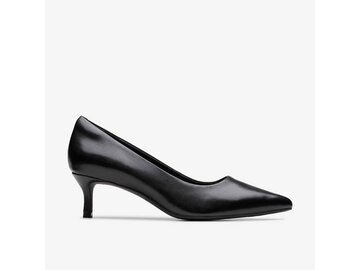 Clarks - Zarey Court Black Leather - Schwarz