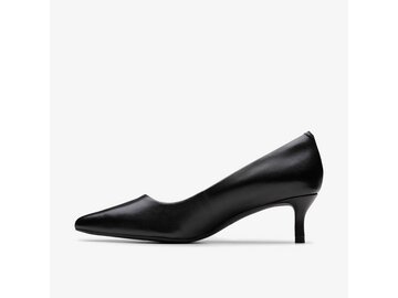 Clarks - Zarey Court Black Leather - Schwarz