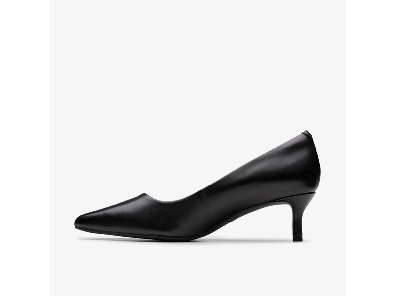 Clarks - Zarey Court Black Leather - Schwarz 