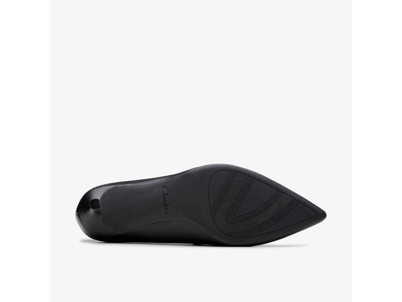 Clarks - Zarey Court Black Leather - Schwarz 